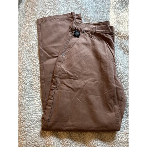 Harley Davidson Pink Brown Utility Jeans Men’s 36 x 34 Rose Khaki Denim NEW - Picture 11 of 11